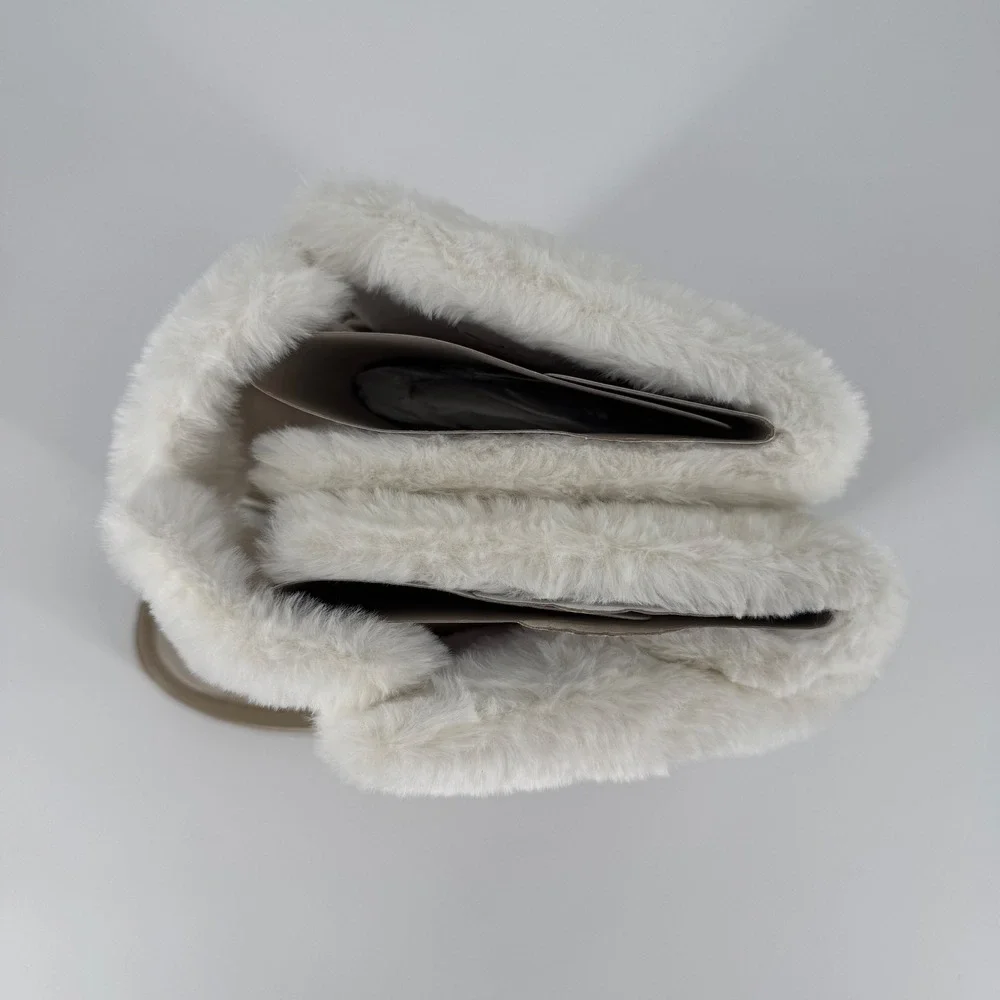 Lands' End Youth 7‎ Winter Snow Boots Faux Fur Thermolite Women 8–8.5